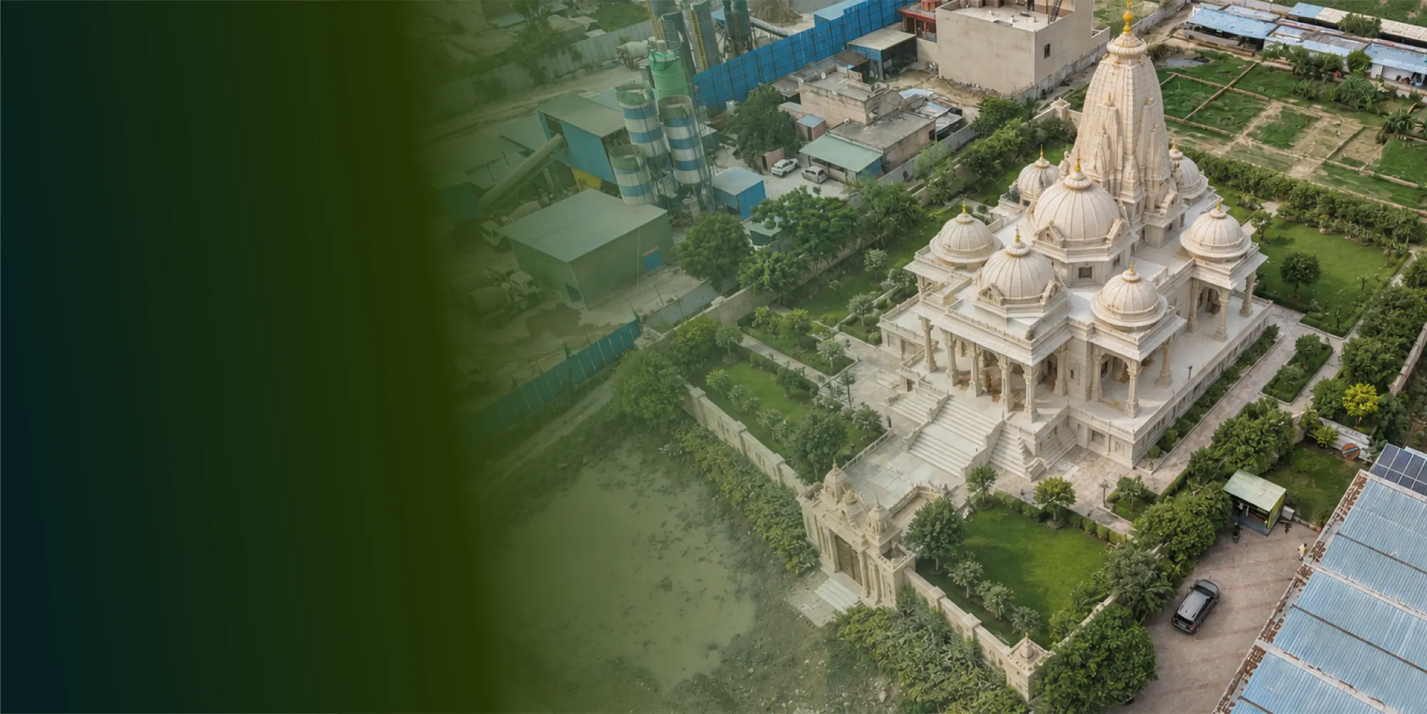ISKCON Greater Noida West Aerial View